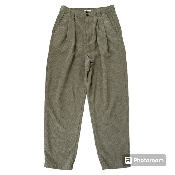 Madewell Corduroy High Rise Tapered Pants in Distant Surplus Retro Size 4 - Picture 3 of 6
